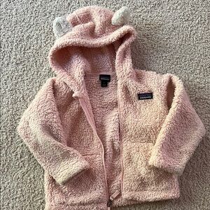Pink Fleece Jacket with Hood